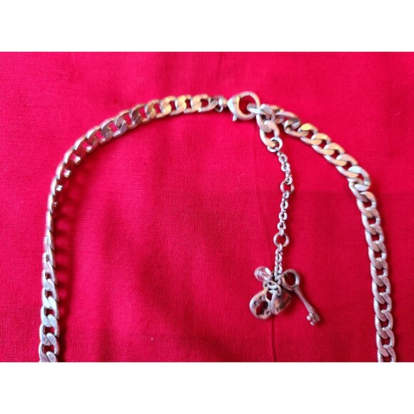 Fossil Vintage Rivoli Cluster Bezel Graduated Crystal Statement Choker Necklace - Picture 9 of 9